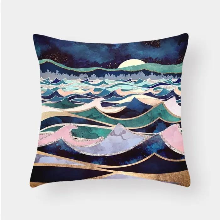 Scenic Landscape Decorative Cushion Cover – Boho Modern Pillowcase 7color by Simple Homes
