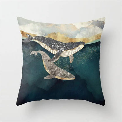Scenic Landscape Decorative Cushion Cover – Boho Modern Pillowcase DRD973 by Simple Homes