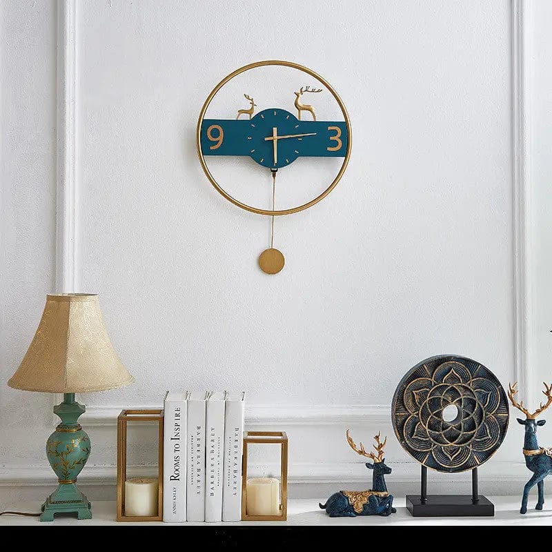 Skybird Harmony™ Copper Wall Clock Blue by Simple Homes