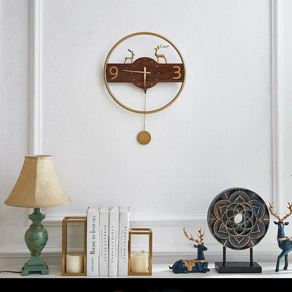 Skybird Harmony™ Copper Wall Clock Brown by Simple Homes