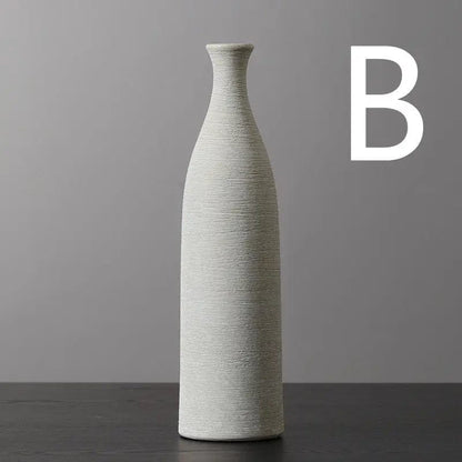 Solaro Ceramic Vases – Minimalist Tall Silhouettes B by Simple Homes