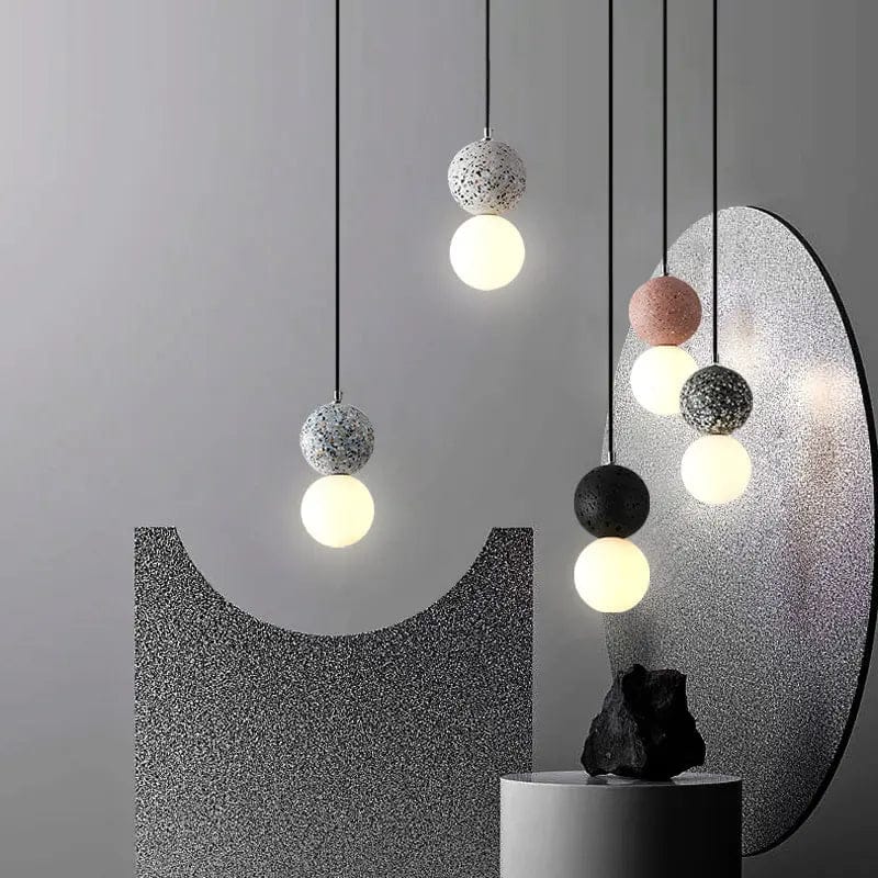 Terra Duo Cement Pendant Light by Simple Homes