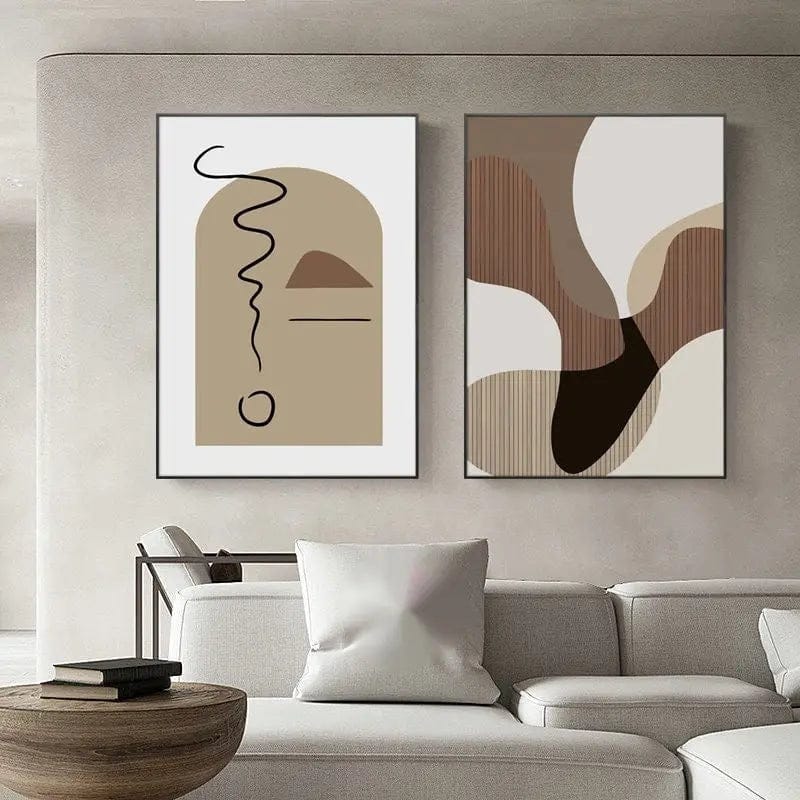 Terracotta Dreams Abstract Canvas by Simple Homes