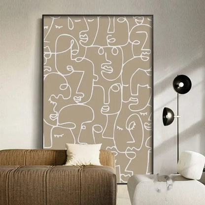 Terracotta Dreams Abstract Canvas by Simple Homes