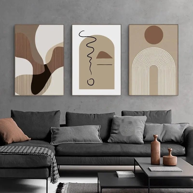 Terracotta Dreams Abstract Canvas by Simple Homes