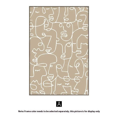 Terracotta Dreams Abstract Canvas Style A / 10x15cm by Simple Homes