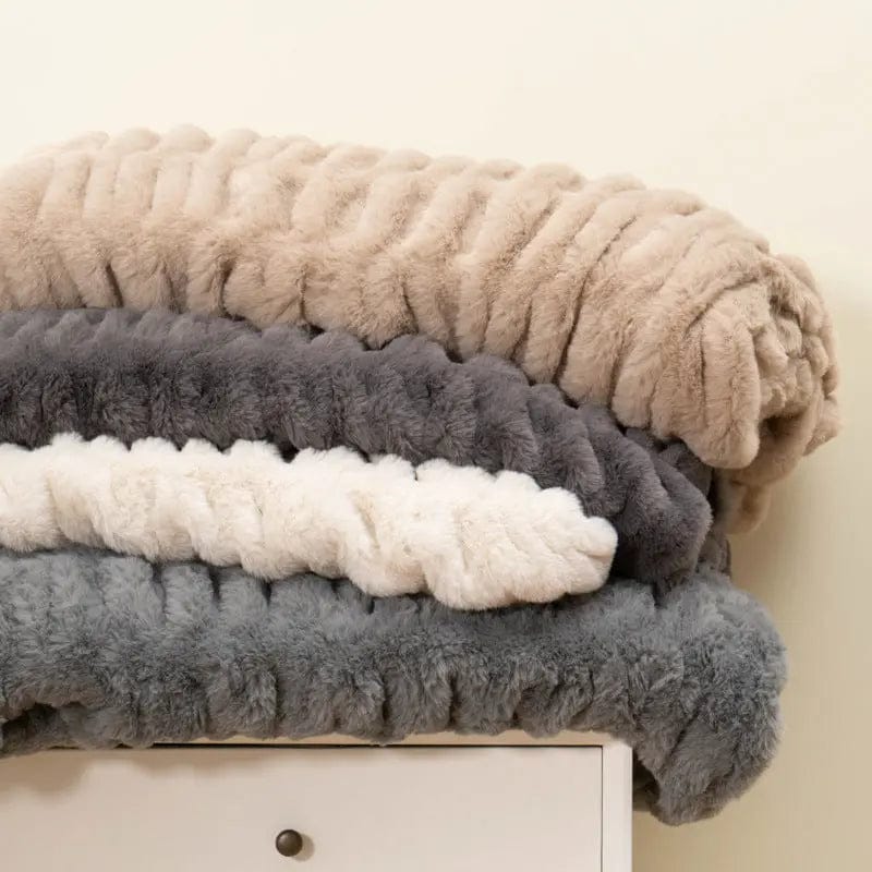 VelvetNest Faux Fur Throw Blanket by Simple Homes
