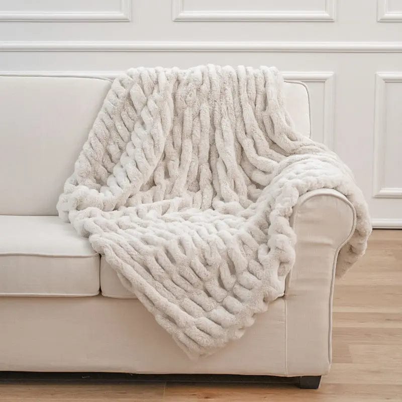 VelvetNest Faux Fur Throw Blanket by Simple Homes