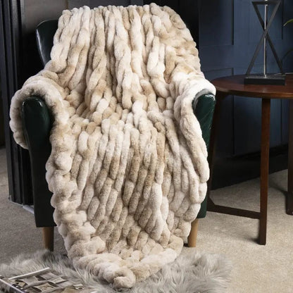 VelvetNest Faux Fur Throw Blanket by Simple Homes