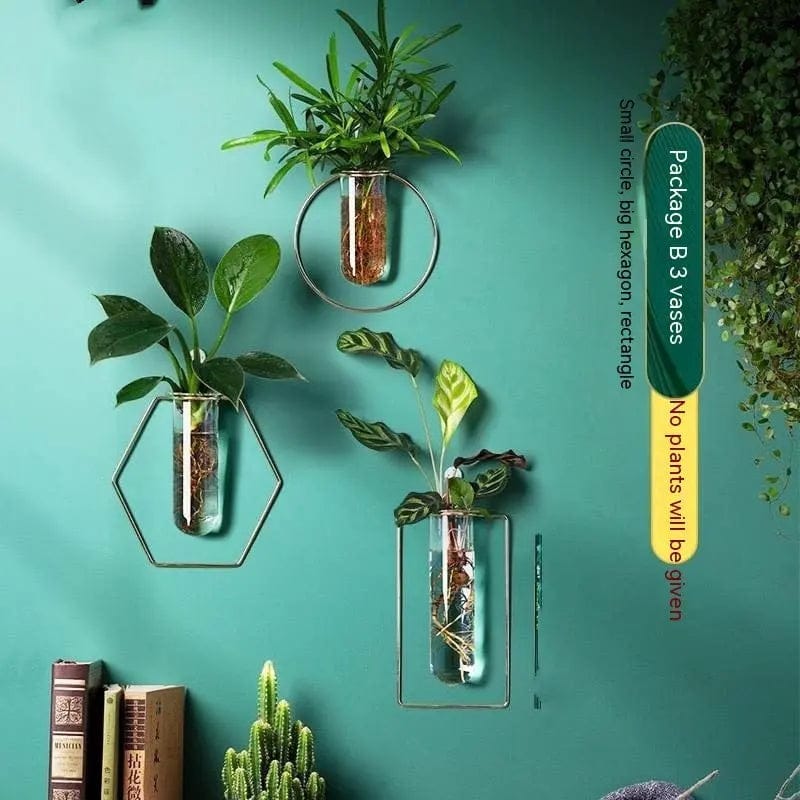 Verdéa™ Wall-Mounted Glass Vase Collection Package B by Simple Homes