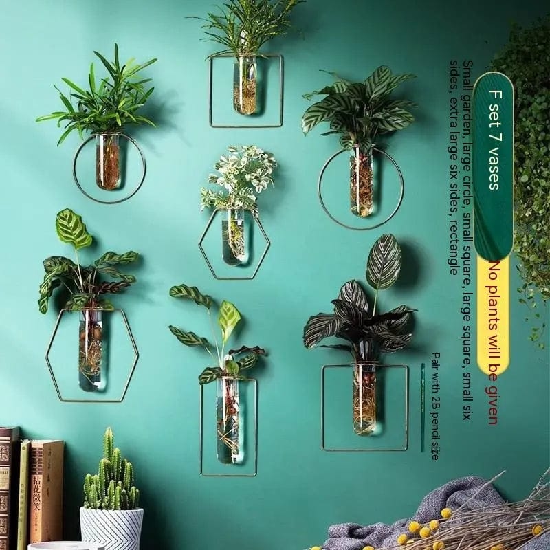 Verdéa™ Wall-Mounted Glass Vase Collection Package F by Simple Homes
