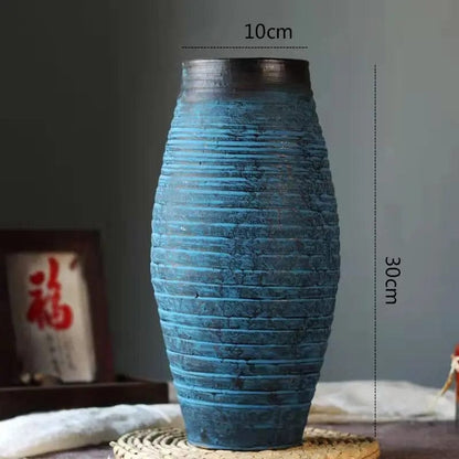 Verona Mosaic Ceramic Vase Z034 blue by Simple Homes