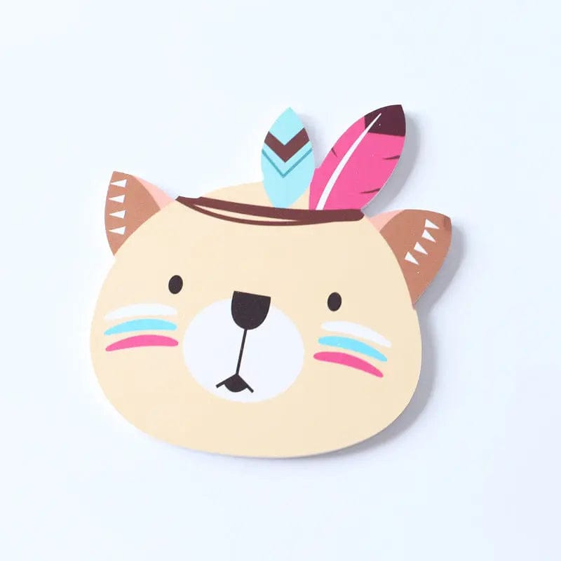 Whimsical Animal Wall Décor – Soft Cotton Heads for Kids' Rooms B by Simple Homes