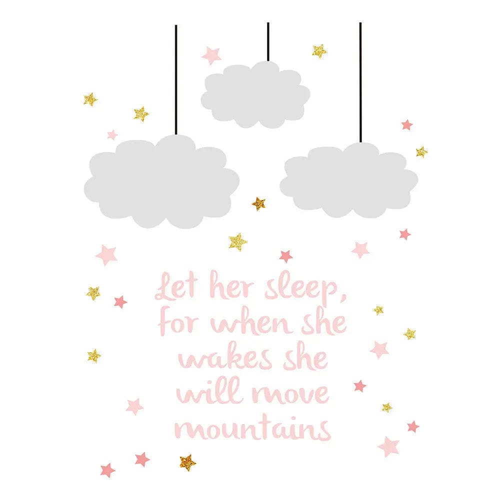 Whimsical Bunny & Rain Wall Art Set 1style / 13x18cm by Simple Homes