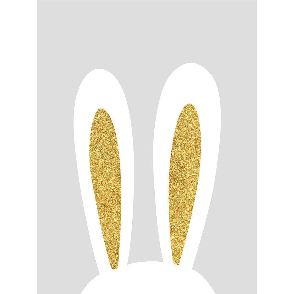 Whimsical Bunny & Rain Wall Art Set 2style / 13x18cm by Simple Homes