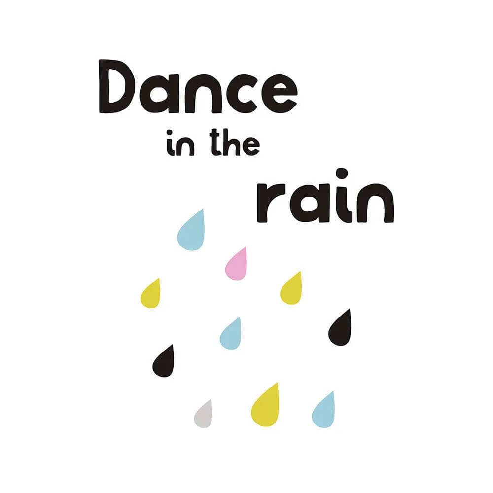 Whimsical Bunny & Rain Wall Art Set 3style / 13x18cm by Simple Homes