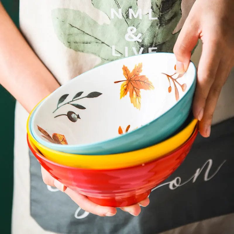 Whispering Woods Bowel set- Artisan Porcelain Collection Sika deer by Simple Homes