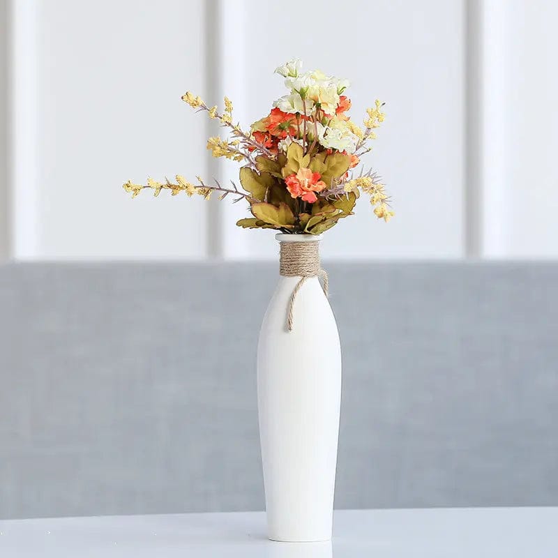 Willow Whisper Ceramic Vase Lan Ruo Da and Lilac Flower by Simple Homes