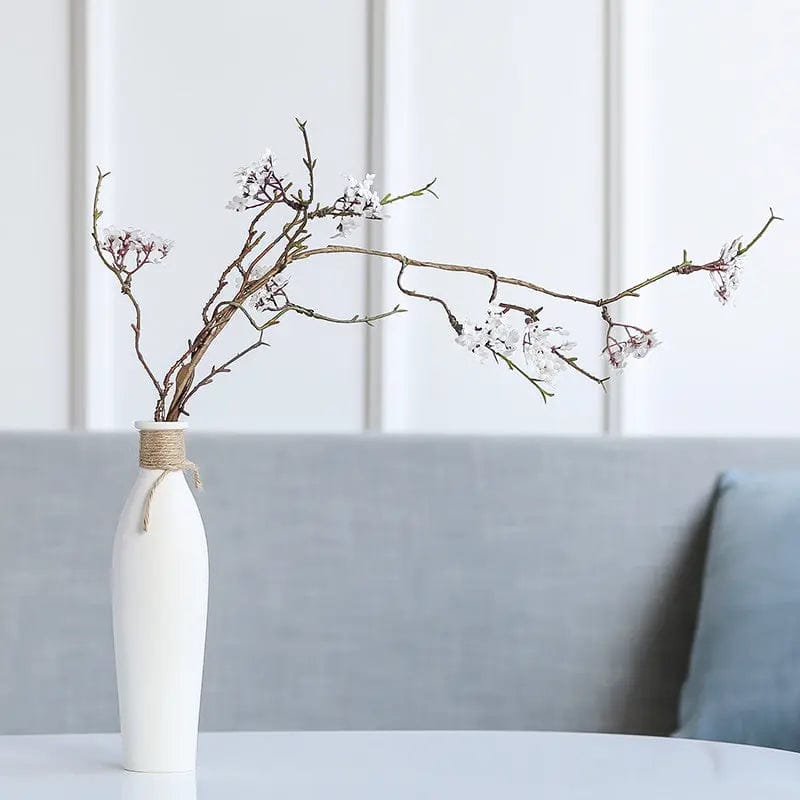 Willow Whisper Ceramic Vase Lan Ruo Da and Snow Plum by Simple Homes