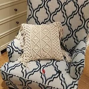 Woven Elegance Cotton Cushion Set B / 45x45cm by Simple Homes