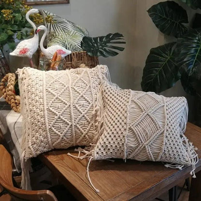 Woven Elegance Cotton Cushion Set by Simple Homes