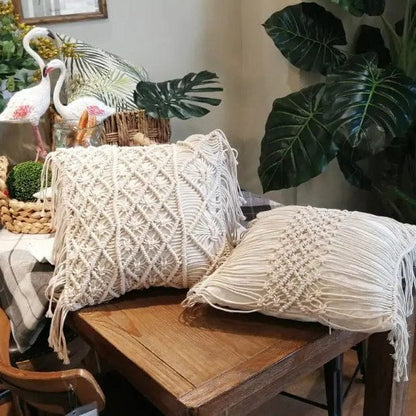 Woven Elegance Cotton Cushion Set by Simple Homes