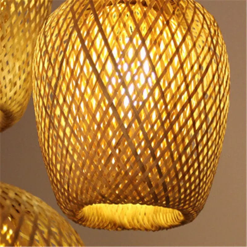 Woven Glow – Handcrafted Bamboo Pendant Light by Simple Homes